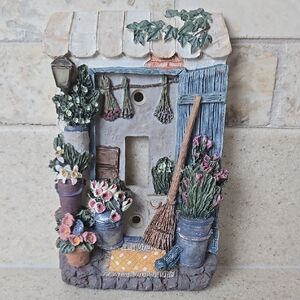 Vintage 1999s Figi Graphics Flower Shoppe Cogtage Core Light Plate